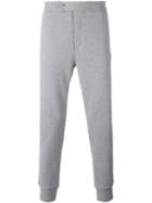Moncler Gamme Bleu Logo Patch Joggers, Men's, Size: Large, Grey, Cotton