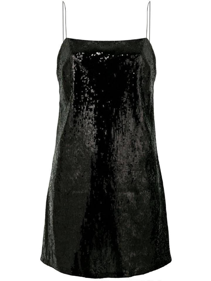 Laneus Embellished Sequin Dress - Black