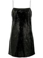 Laneus Embellished Sequin Dress - Black