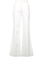 Misha Nonoo - Adele Pants - Women - Cotton/spandex/elastane - 8, Women's, White, Cotton/spandex/elastane