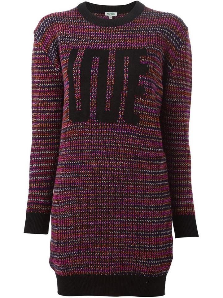 Kenzo Love Intarsia Sweater Dress