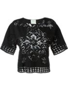 Forte Forte Lace Knit Top, Women's, Size: Ii, Black, Cotton/polyamide