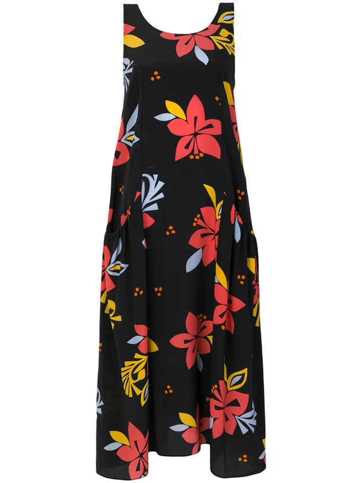 Chinti & Parker Floral Print Dress - Blue