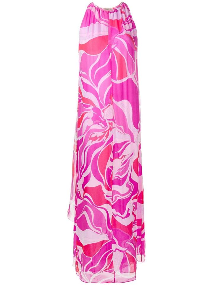 Emilio Pucci Abstract Print Long Dress - Pink