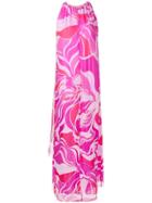 Emilio Pucci Abstract Print Long Dress - Pink