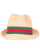 Gucci Web Panama Hat - Nude & Neutrals
