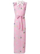 Vivetta Dragonfly Print Shirt Dress - Pink