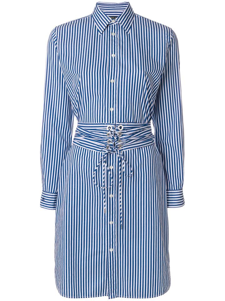 Polo Ralph Lauren Belted Shirt Dress - Blue