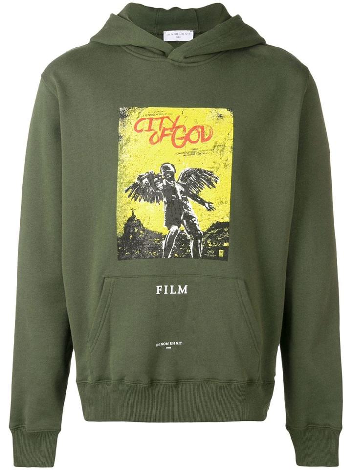 Ih Nom Uh Nit City Of God Print Hoodie - Green