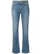 Msgm Logo Pocket Kickflare Jeans - Blue