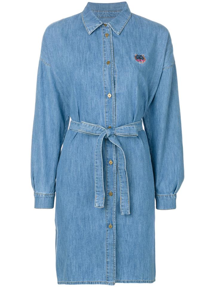 Kenzo Tiger Shirt Dress - Blue