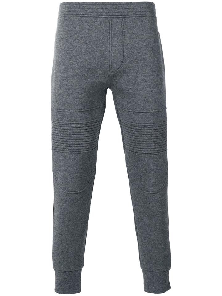 Neil Barrett Biker Sweatpants, Men's, Size: Large, Grey, Lyocell/cotton/spandex/elastane/spandex/elastane