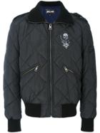 Just Cavalli Quilted Bomber Jacket - Black