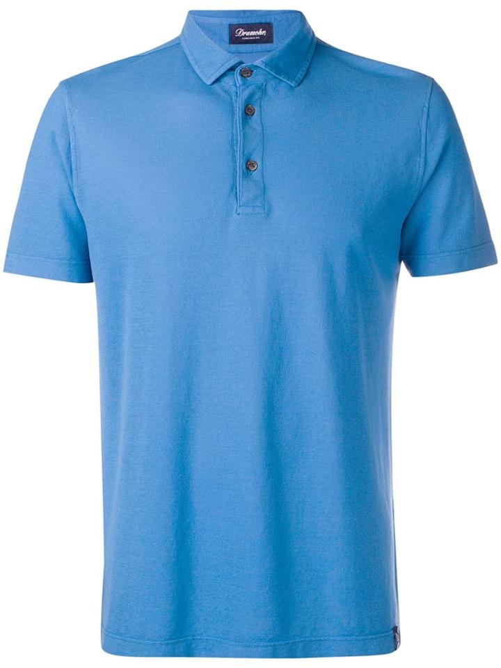 Drumohr Light Blue Polo Shirt