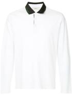 Cerruti 1881 Satin Collar Polo Shirt - White