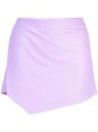 Michelle Mason Wrap Mini Skirt - Purple