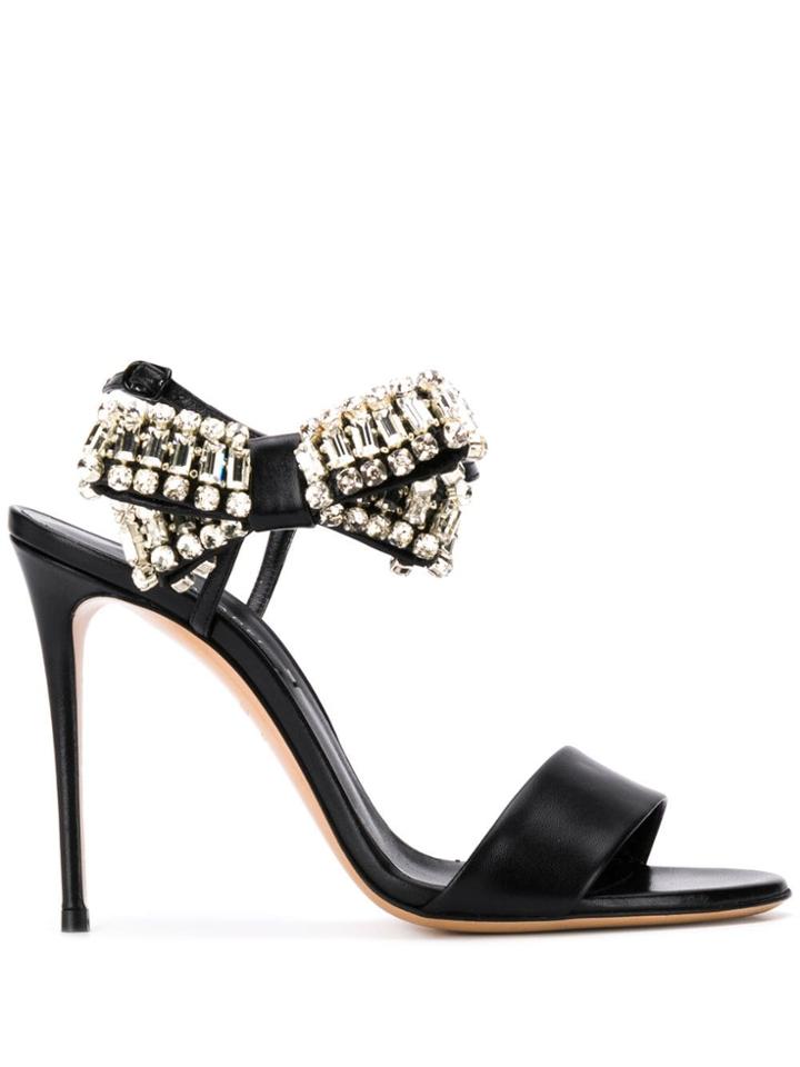 Casadei Bow Luxe Sandals - Black