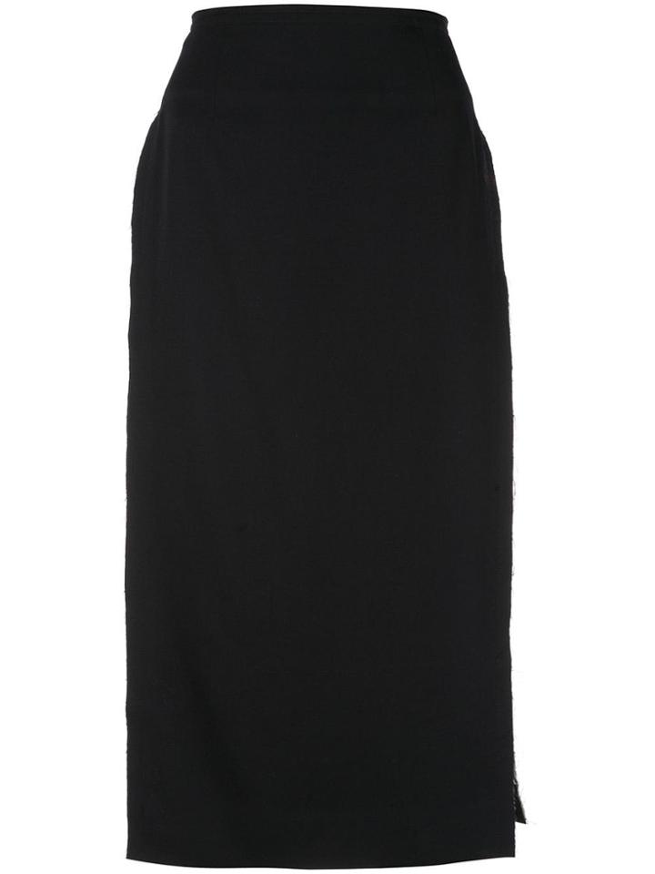 Comme Des Garçons Side Slit Skirt - Blue