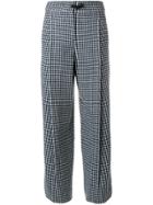 Armani Collezioni Check Trousers - Blue
