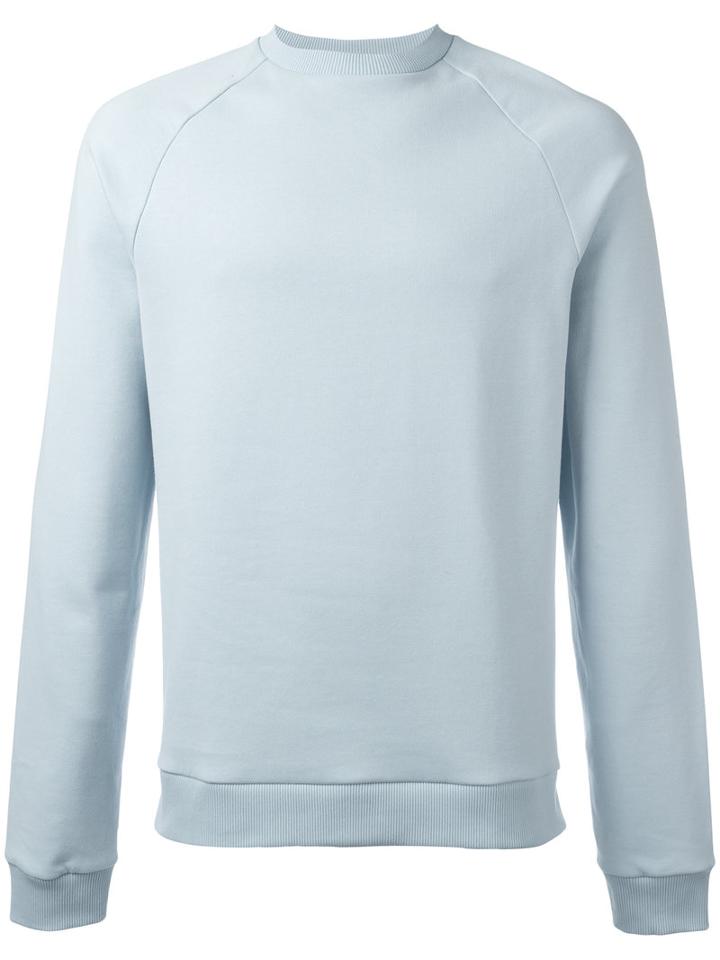 The White Briefs Plain Sweatshirt, Men's, Size: Small, Blue, Organic Cotton