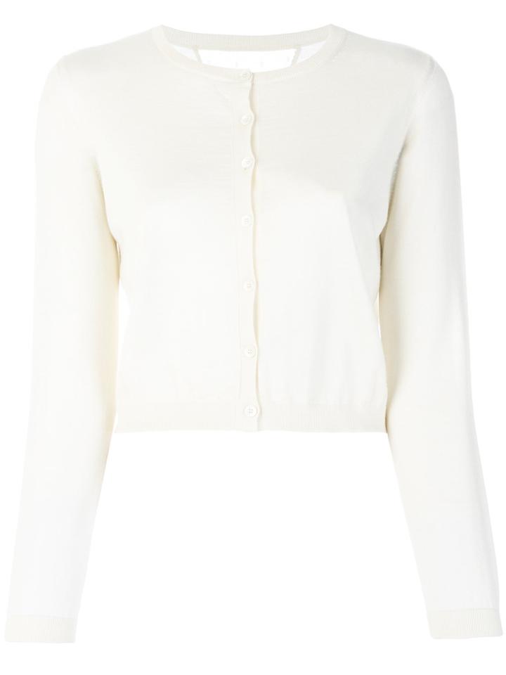 Red Valentino Cropped Cardigan - White