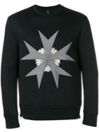 Neil Barrett Star Print Sweatshirt - Black