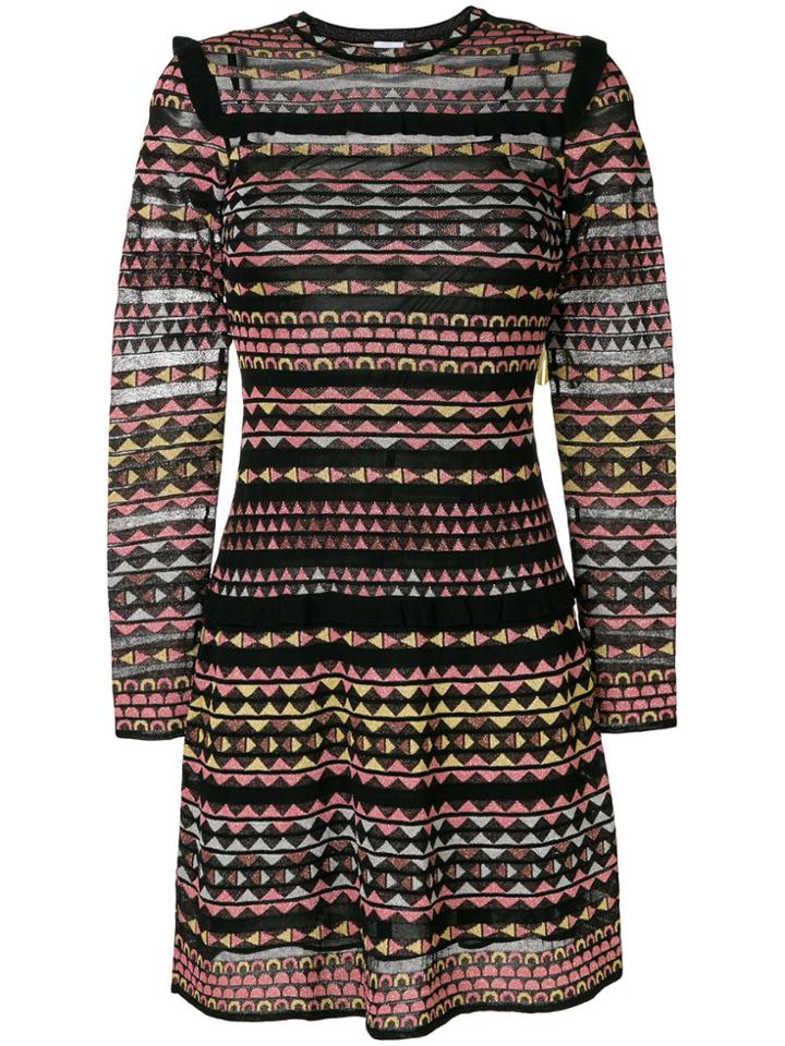 M Missoni Geometric Patterned Mini Dress - Multicolour