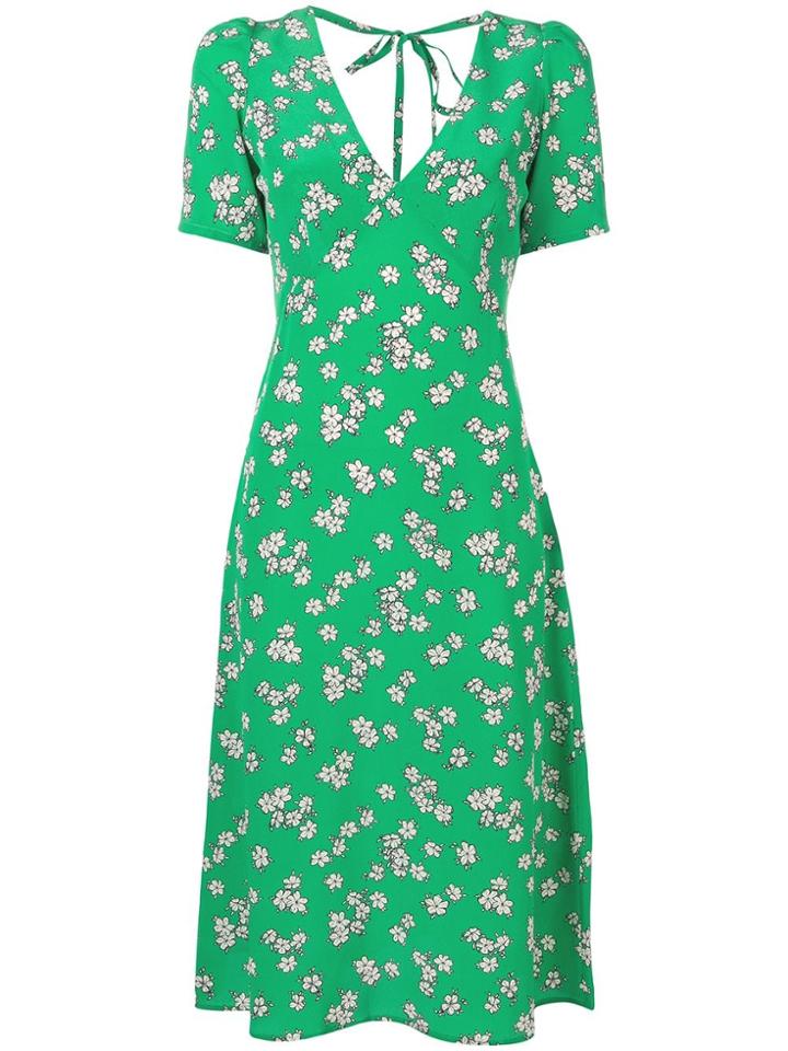 P.a.r.o.s.h. Floral Print Midi Dress - Green