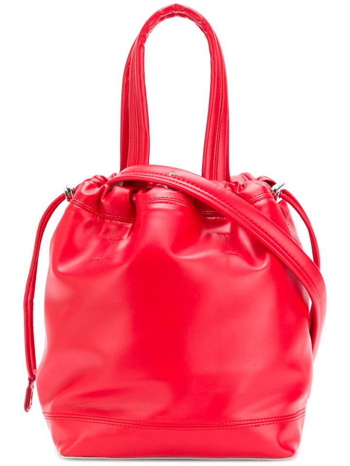 Paco Rabanne Drawstring Bucket Bag - Red
