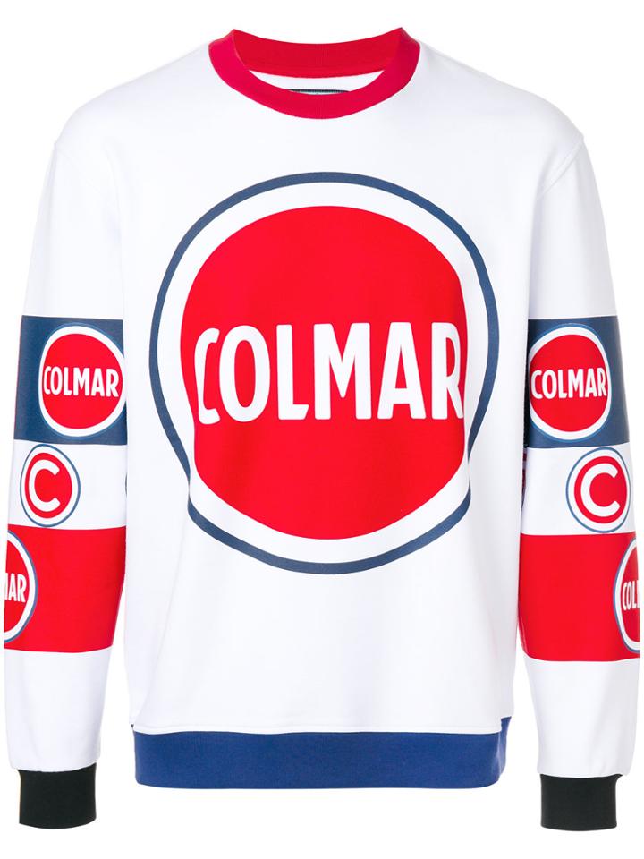 Au Jour Le Jour For Colmar Crew Neck Logo Pullover - White