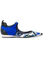 Emilio Pucci Neoprene Ballerina Sneakers - Blue