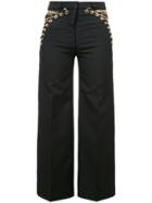 Y / Project Chain Lace Detailed Trousers - Black