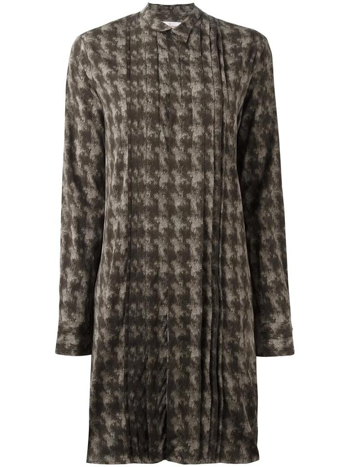 A.f.vandevorst 'director' Shirt Dress, Women's, Size: 42, Green, Silk/spandex/elastane