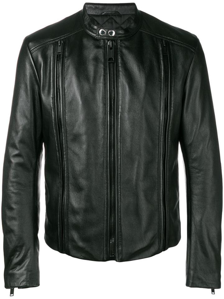 Les Hommes Zip Details Jacket - Black