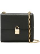 Michael Michael Kors Buckle Detail Cross Body Bag, Women's, Black, Calf Leather