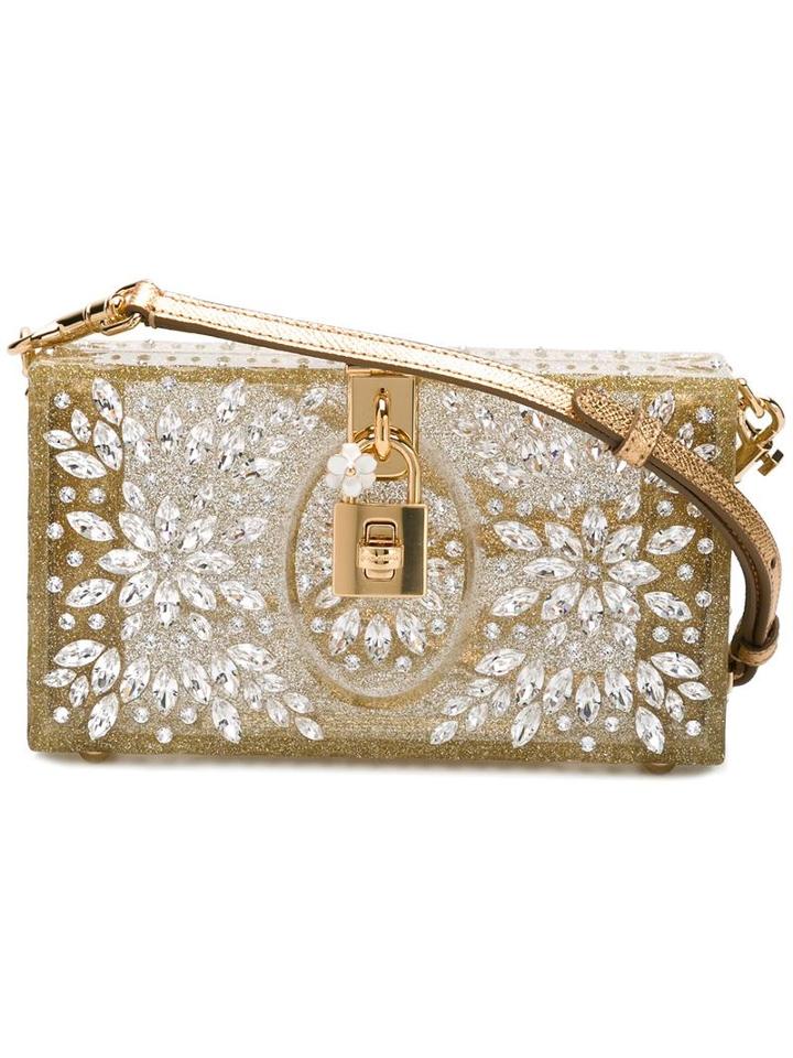 Dolce & Gabbana Dolce Box Clutch, Women's, Grey, Plexiglass