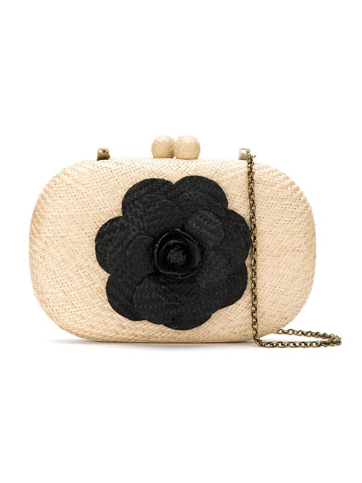 Serpui Straw Clutch - Nude & Neutrals