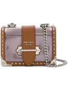 Prada Cahier Studded Bag - Metallic