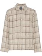 Our Legacy Checked Wool-blend Jacket - Nude & Neutrals