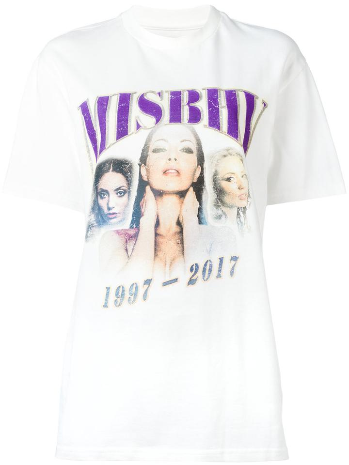 Misbhv 'rest In Pieces' T-shirt, Women's, Size: Large, White, Cotton