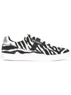 Dolce & Gabbana London Zebra Print Sneakers - White