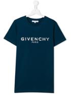 Givenchy Kids Teen Cracked Logo T-shirt - Blue