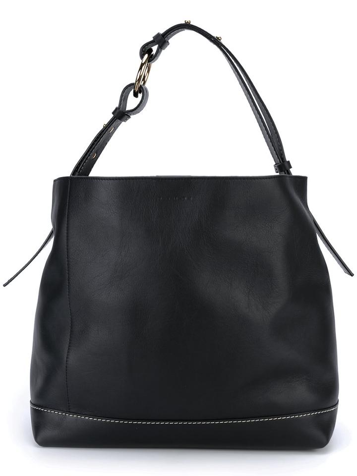 Marni - Halo Pod Tote - Women - Calf Leather/brass - One Size, Women's, Black, Calf Leather/brass
