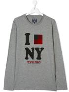Woolrich Kids Teen Printed T-shirt - Grey