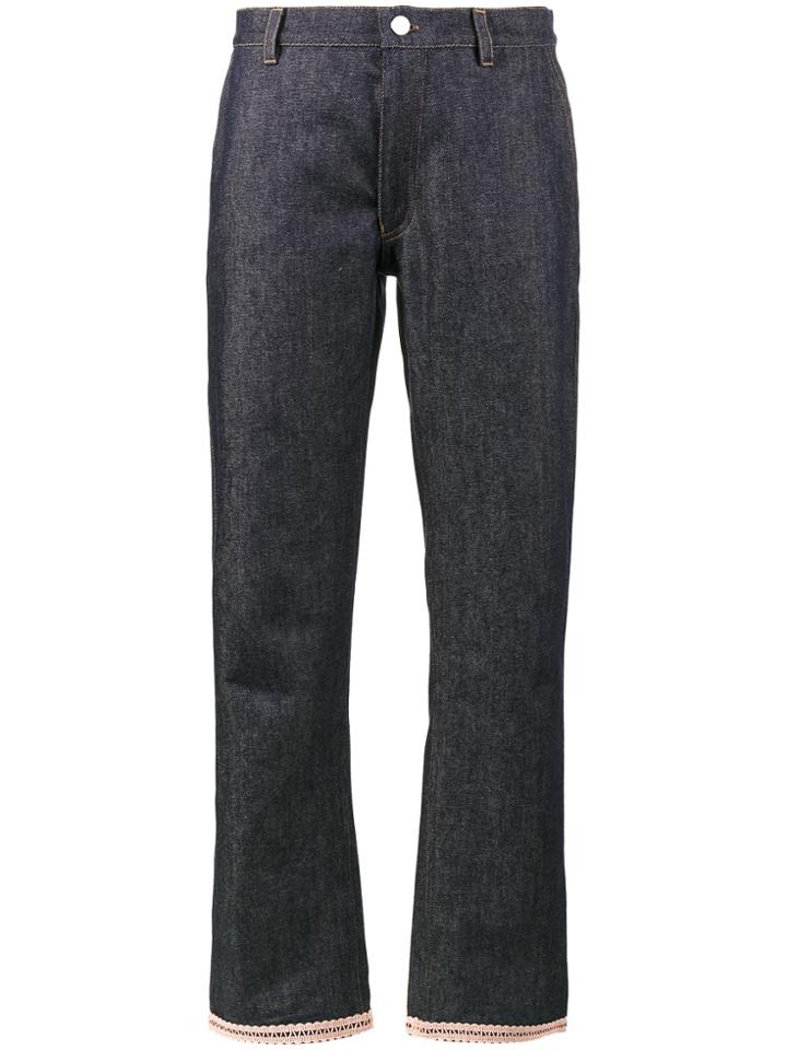 Jour/né Denim Trousers With Hem Detail - Blue