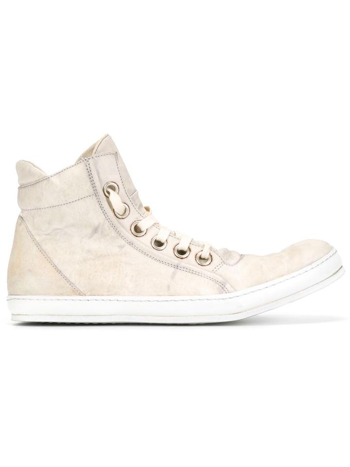A Diciannoveventitre Distressed Hi-top Sneakers