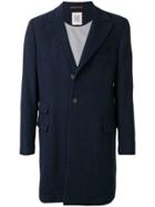 Eleventy Single- Breasted Coat - Blue