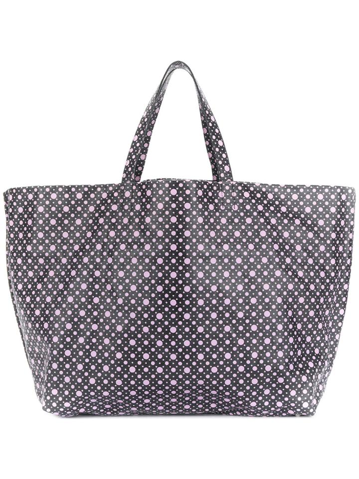 Marni Vintage Polka Dots Tote Bag - Black