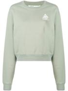 Off-white Floral Arrow Sweatshirt - Green