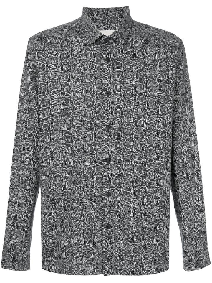 Folk Storm Scallop Dot Shirt - Blue